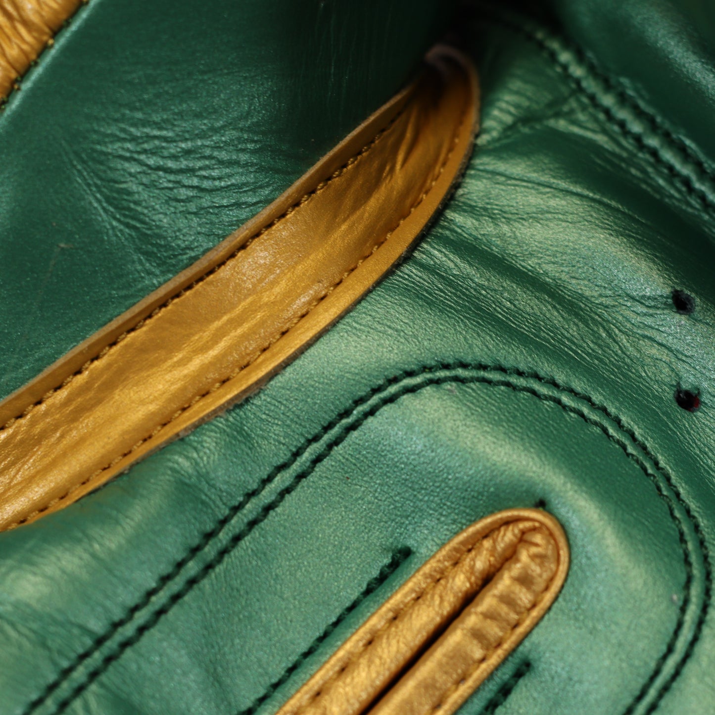 Berzloys M100 Velcro Boxing Gloves Metallic Green-Gold