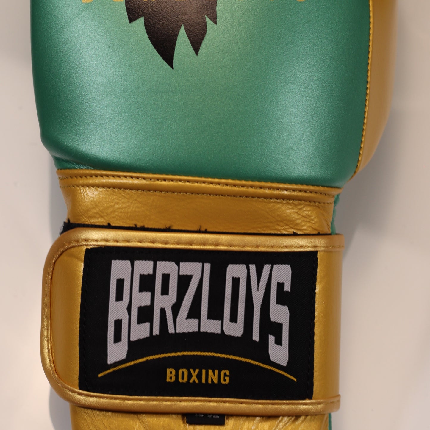 Berzloys M100 Velcro Boxing Gloves Metallic Green-Gold